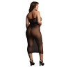 Le Désir Robe Résille Grande taille HIGH NECK Noire